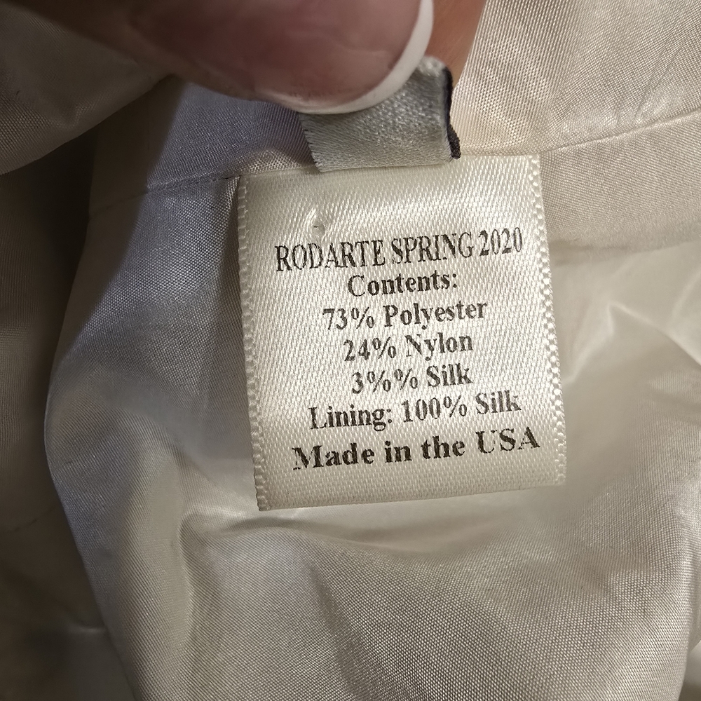 Rodarte 2020 Runway Dress Black And Whote Swirl Design - Picture 11 of 12